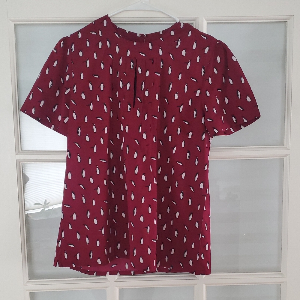 Elegant Maroon Women's Top